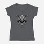 Climb The City Walls-Womens-V-Neck-Tee-glitchygorilla
