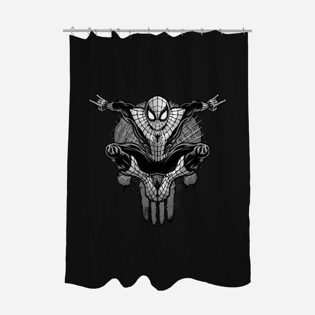 Climb The City Walls-None-Polyester-Shower Curtain-glitchygorilla