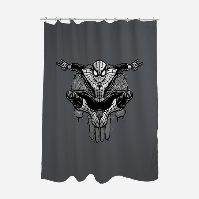 Climb The City Walls-None-Polyester-Shower Curtain-glitchygorilla