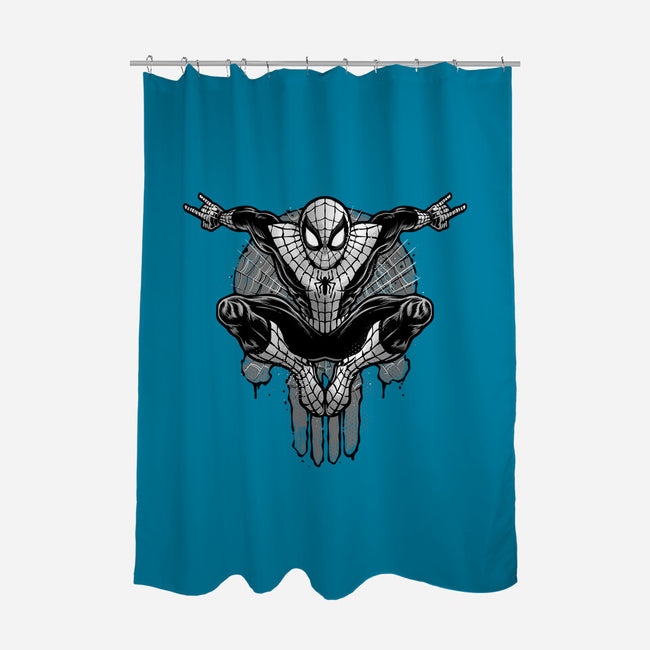 Climb The City Walls-None-Polyester-Shower Curtain-glitchygorilla