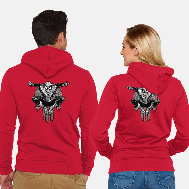 Climb The City Walls-Unisex-Zip-Up-Sweatshirt-glitchygorilla