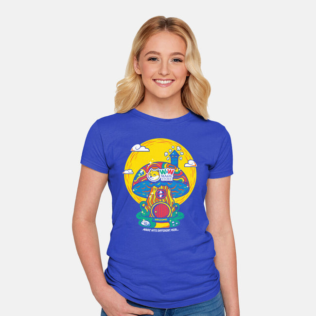 Wow Magic Store-Womens-Fitted-Tee-krisren28