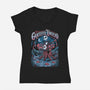 The Undead Band-Womens-V-Neck-Tee-P1yu5h