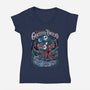The Undead Band-Womens-V-Neck-Tee-P1yu5h