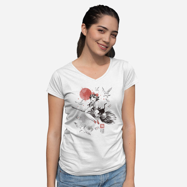 If We Fall It's Just Practice-Womens-V-Neck-Tee-eduely