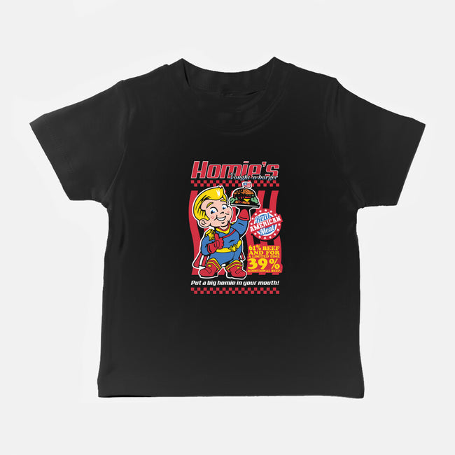 Big Homie Burger-Baby-Basic-Tee-demonigote