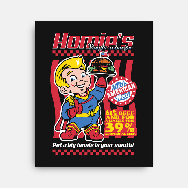 Big Homie Burger-None-Stretched-Canvas-demonigote