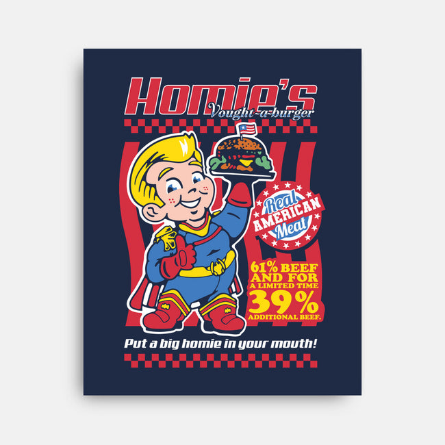 Big Homie Burger-None-Stretched-Canvas-demonigote