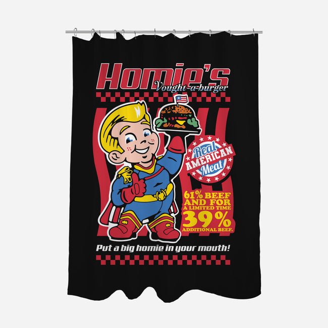 Big Homie Burger-None-Polyester-Shower Curtain-demonigote