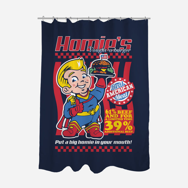 Big Homie Burger-None-Polyester-Shower Curtain-demonigote