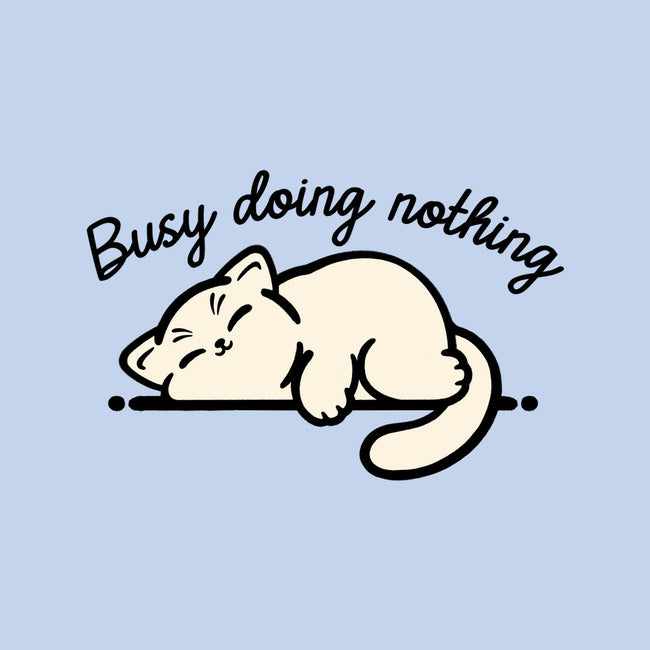 Kitty Busy Doing Nothing-Unisex-Kitchen-Apron-NemiMakeit