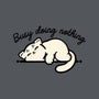 Kitty Busy Doing Nothing-Mens-Basic-Tee-NemiMakeit