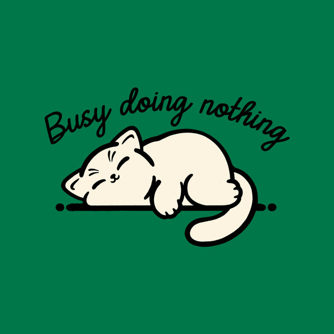 Kitty Busy Doing Nothing-Womens-Racerback-Tank-NemiMakeit