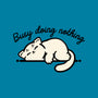 Kitty Busy Doing Nothing-Mens-Basic-Tee-NemiMakeit