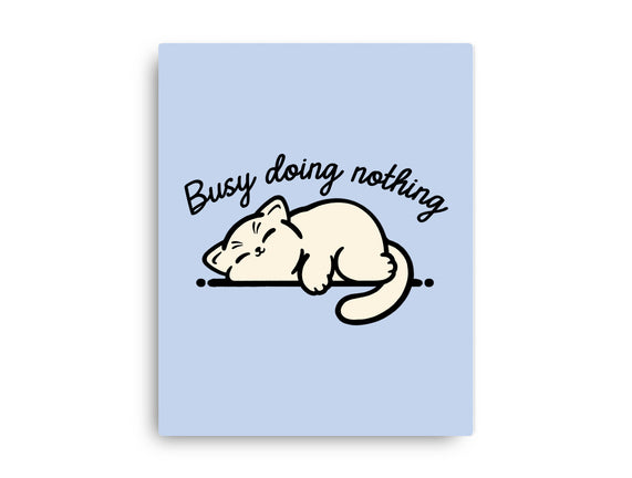 Kitty Busy Doing Nothing
