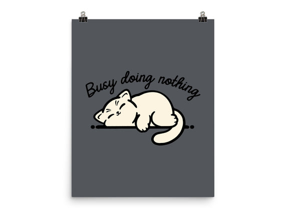 Kitty Busy Doing Nothing