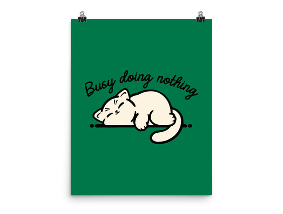 Kitty Busy Doing Nothing