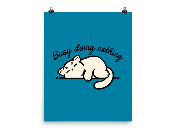 Kitty Busy Doing Nothing