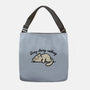 Kitty Busy Doing Nothing-None-Adjustable Tote-Bag-NemiMakeit