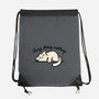 Kitty Busy Doing Nothing-None-Drawstring-Bag-NemiMakeit