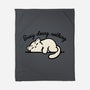Kitty Busy Doing Nothing-None-Fleece-Blanket-NemiMakeit