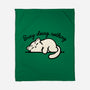 Kitty Busy Doing Nothing-None-Fleece-Blanket-NemiMakeit