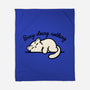 Kitty Busy Doing Nothing-None-Fleece-Blanket-NemiMakeit