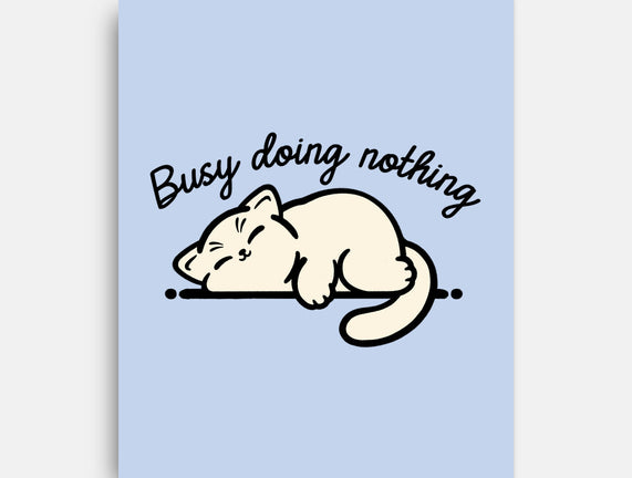 Kitty Busy Doing Nothing