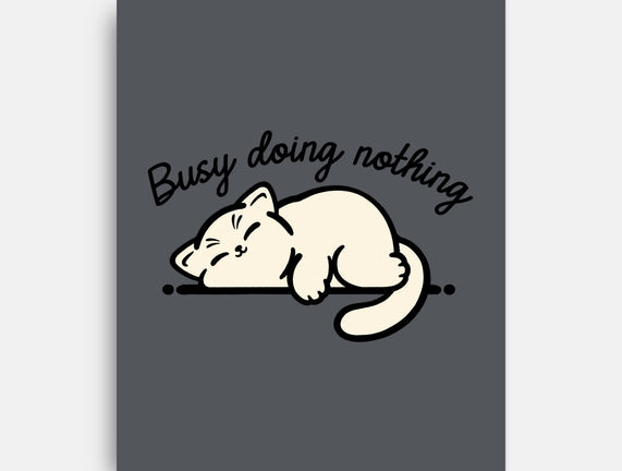 Kitty Busy Doing Nothing