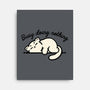 Kitty Busy Doing Nothing-None-Stretched-Canvas-NemiMakeit