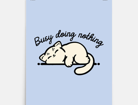 Kitty Busy Doing Nothing