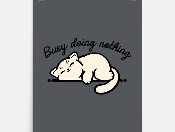 Kitty Busy Doing Nothing