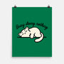 Kitty Busy Doing Nothing-None-Matte-Poster-NemiMakeit