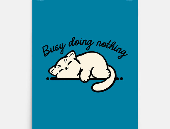 Kitty Busy Doing Nothing