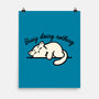 Kitty Busy Doing Nothing-None-Matte-Poster-NemiMakeit