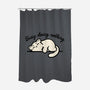 Kitty Busy Doing Nothing-None-Polyester-Shower Curtain-NemiMakeit