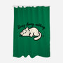 Kitty Busy Doing Nothing-None-Polyester-Shower Curtain-NemiMakeit