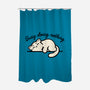 Kitty Busy Doing Nothing-None-Polyester-Shower Curtain-NemiMakeit