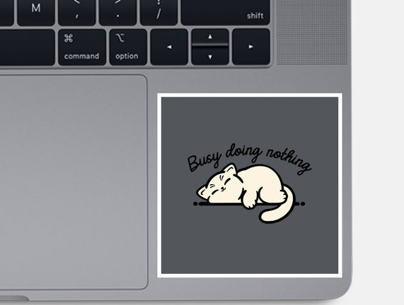 Kitty Busy Doing Nothing