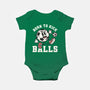 Born To Kick Balls-Baby-Basic-Onesie-NemiMakeit