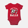 Born To Kick Balls-Baby-Basic-Onesie-NemiMakeit