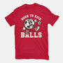 Born To Kick Balls-Womens-Fitted-Tee-NemiMakeit