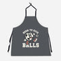 Born To Kick Balls-Unisex-Kitchen-Apron-NemiMakeit