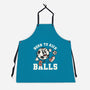 Born To Kick Balls-Unisex-Kitchen-Apron-NemiMakeit