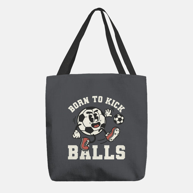 Born To Kick Balls-None-Basic Tote-Bag-NemiMakeit