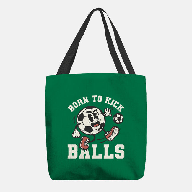 Born To Kick Balls-None-Basic Tote-Bag-NemiMakeit