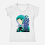 Wisteria Flower Pirate-Womens-V-Neck-Tee-rmatix