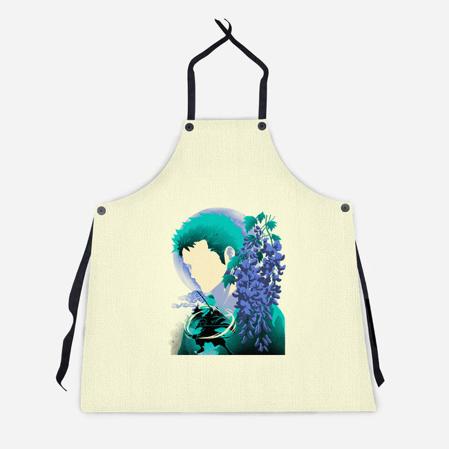 Wisteria Flower Pirate-Unisex-Kitchen-Apron-rmatix