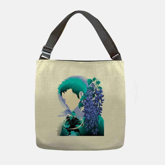 Wisteria Flower Pirate-None-Adjustable Tote-Bag-rmatix