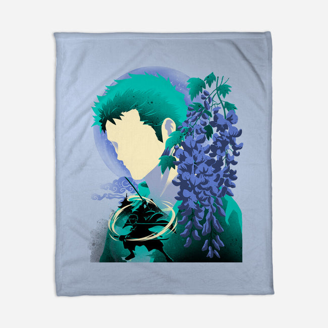Wisteria Flower Pirate-None-Fleece-Blanket-rmatix